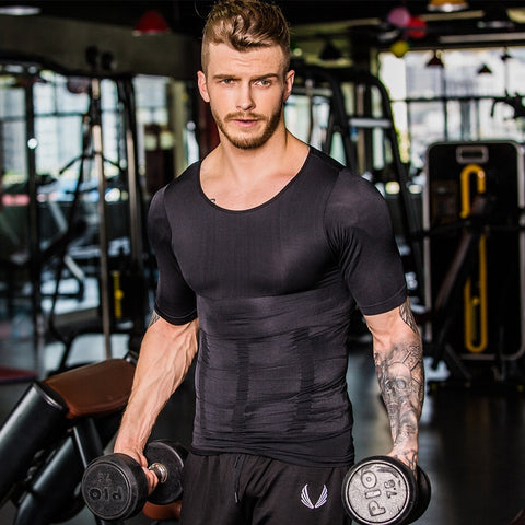Mens Slimming Compression Shirt