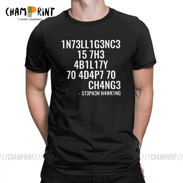 Mens and Womens Tricky Tees - Intelligence is The Ability to Adapt to Change