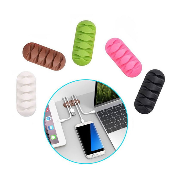 Desktop Silicone phone Charger Organizer
