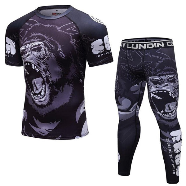 Men's High Quality Compression Fitness Training Sets - Quick Dry