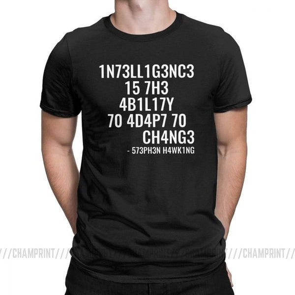 Mens and Womens Tricky Tees - Intelligence is The Ability to Adapt to Change