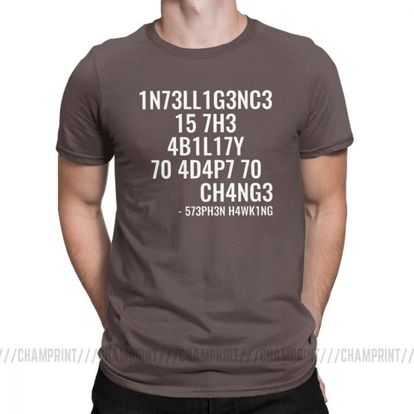Mens and Womens Tricky Tees - Intelligence is The Ability to Adapt to Change