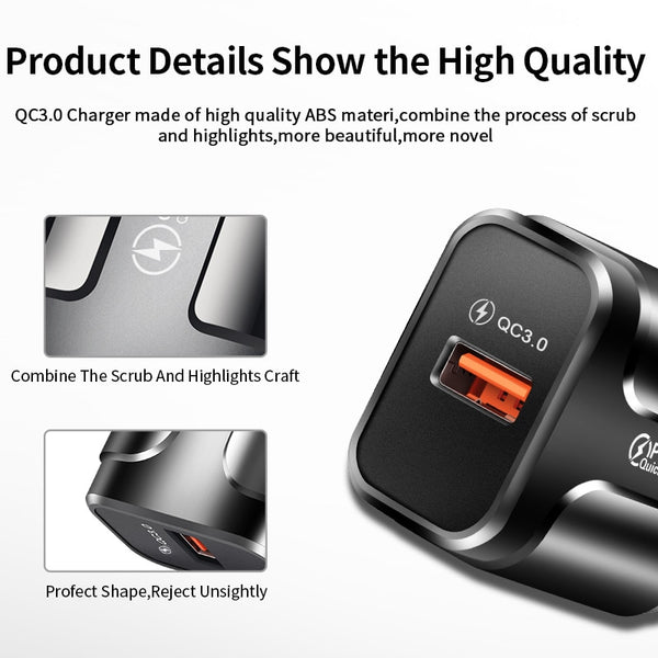 Quick Charge 3.0 USB, Universal Mobile Phone Charging Wall Adapter