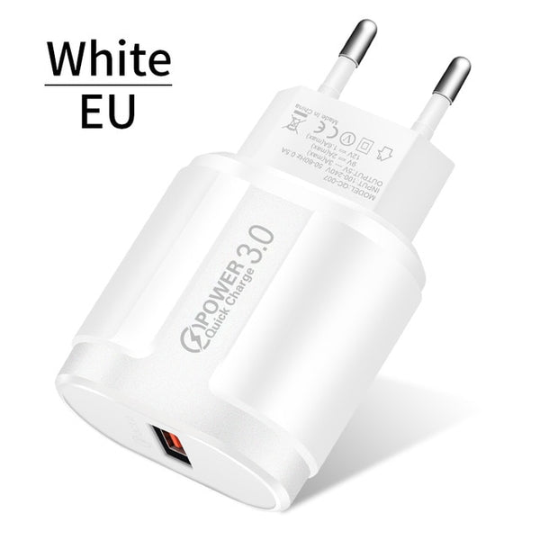 Quick Charge 3.0 USB, Universal Mobile Phone Charging Wall Adapter