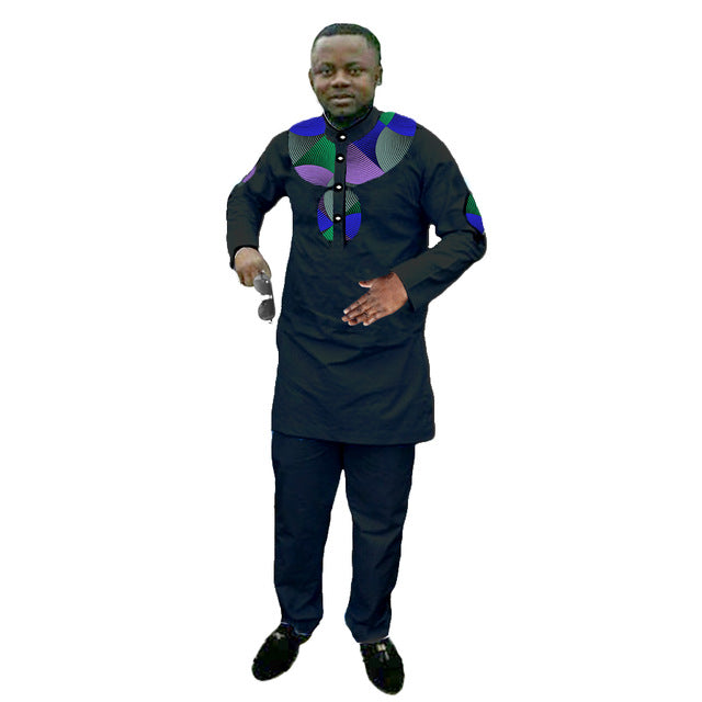 Mens Fashion African Print Dashiki Set