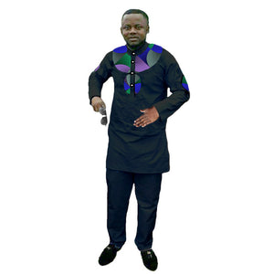 Mens Fashion African Print Dashiki Set