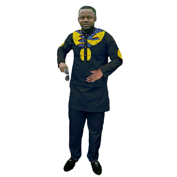Mens Fashion African Print Dashiki Set