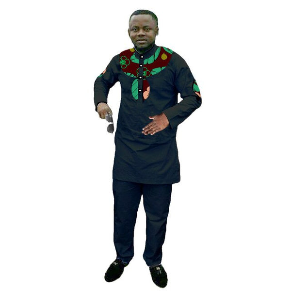Mens Fashion African Print Dashiki Set