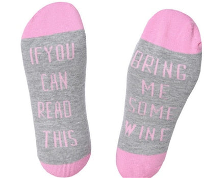 Custom Socks - If You Can Read This Bring Me a Glass of Wine/Beer