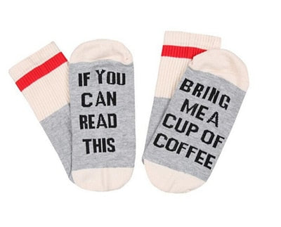 Custom Socks - If You Can Read This Bring Me a Glass of Wine/Beer