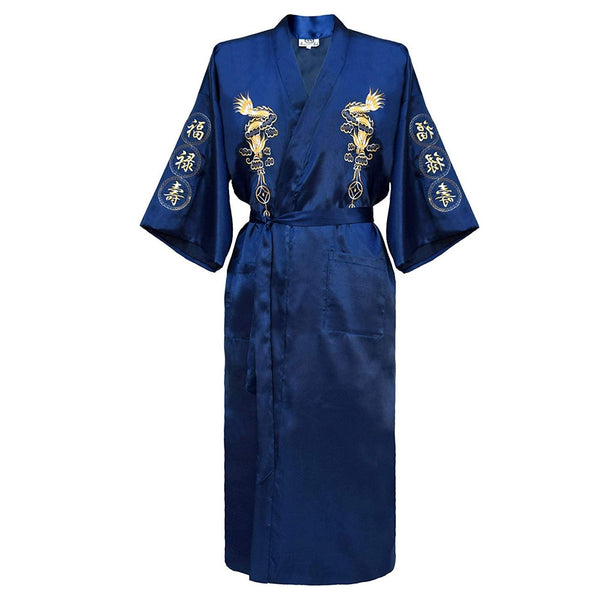 Mens Chinese Dragon Kimono & Shorts Embroidered