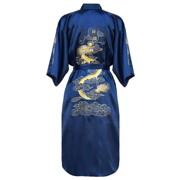 Mens Chinese Dragon Kimono & Shorts Embroidered