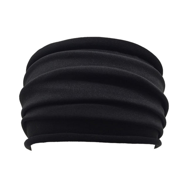 Womens Wide Elastic Headband - For Sports Workout Running