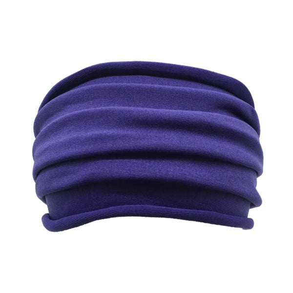 Womens Wide Elastic Headband - For Sports Workout Running