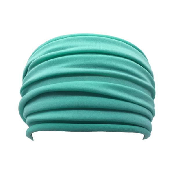 Womens Wide Elastic Headband - For Sports Workout Running
