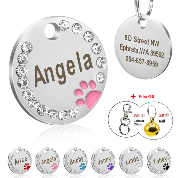 Personalized Dog/Cat Custom Engraved ID Tag