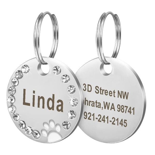 Personalized Dog/Cat Custom Engraved ID Tag