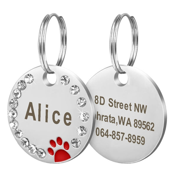 Personalized Dog/Cat Custom Engraved ID Tag
