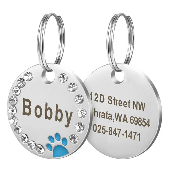 Personalized Dog/Cat Custom Engraved ID Tag