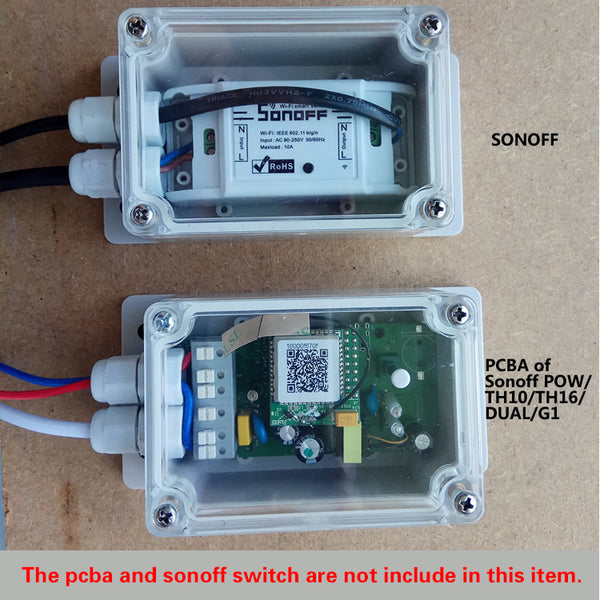 IP66 Waterproof Junction Box For Sonoff Basic/RF/Dual/Pow