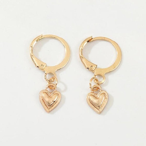 Womens Chinese Style Goldfish Earrings - Crosses heart lock & Key & more