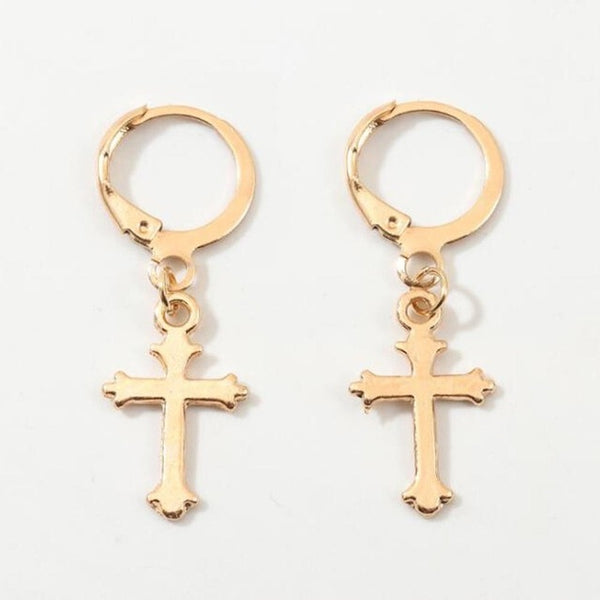 Womens Chinese Style Goldfish Earrings - Crosses heart lock & Key & more