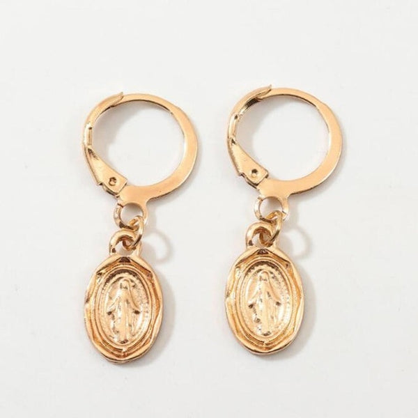 Womens Chinese Style Goldfish Earrings - Crosses heart lock & Key & more