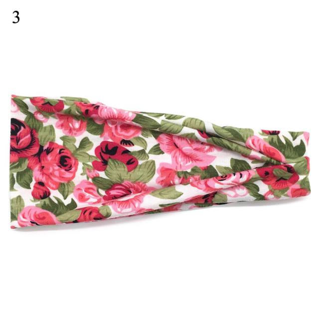 Womens Wide Elastic Headband - For Sports Workout Running