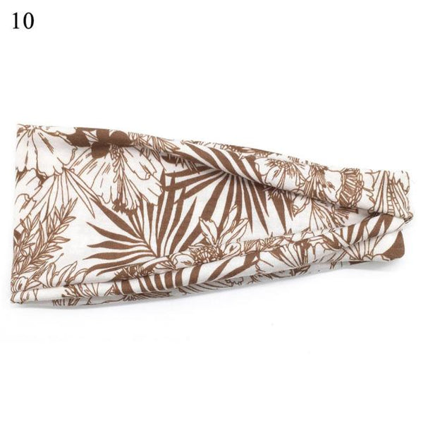 Womens Wide Elastic Headband - For Sports Workout Running