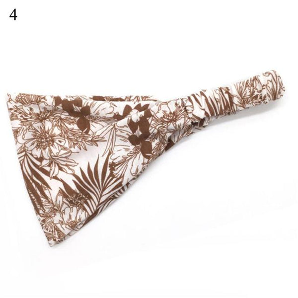 Womens Wide Elastic Headband - For Sports Workout Running