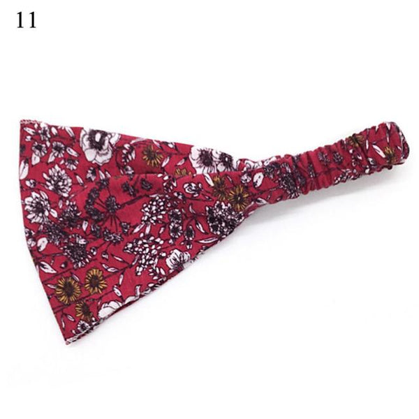 Womens Wide Elastic Headband - For Sports Workout Running