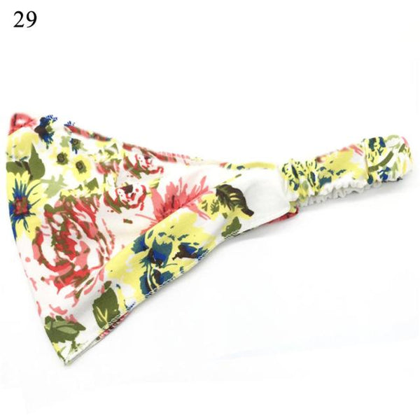 Womens Wide Elastic Headband - For Sports Workout Running