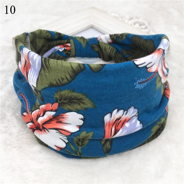 Womens Wide Elastic Headband - For Sports Workout Running