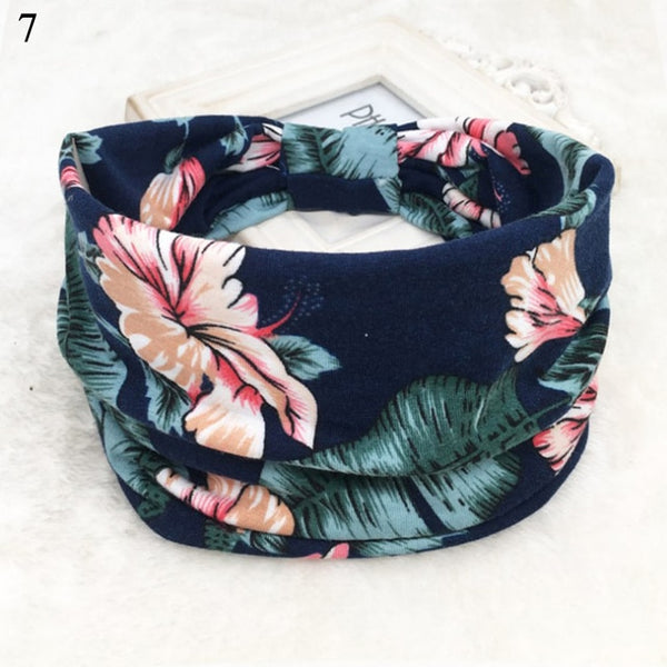 Womens Wide Elastic Headband - For Sports Workout Running