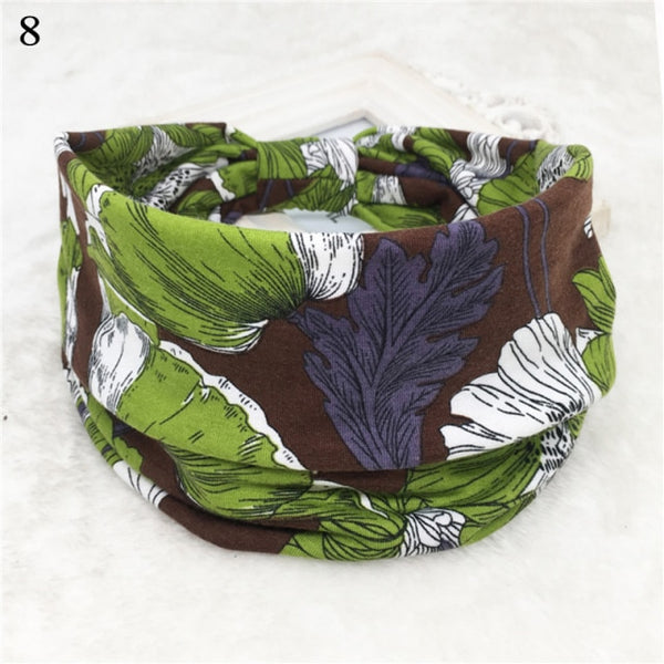 Womens Wide Elastic Headband - For Sports Workout Running