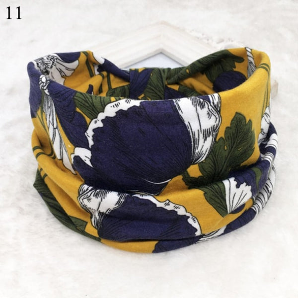 Womens Wide Elastic Headband - For Sports Workout Running