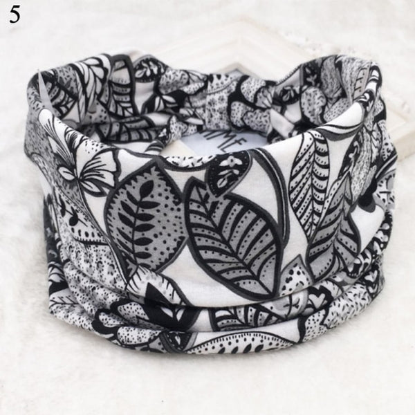 Womens Wide Elastic Headband - For Sports Workout Running