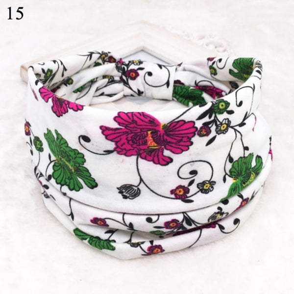 Womens Wide Elastic Headband - For Sports Workout Running