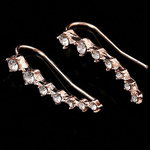 Womens New Fashion Climbing Earrings - Pearls Angel Wings Leaf Feather Flowers