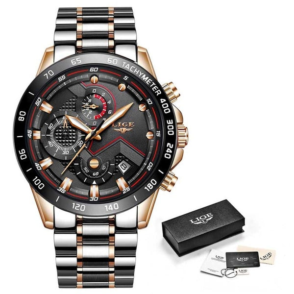 Mens Top Brand Luxury Chronograph Quartz Watch