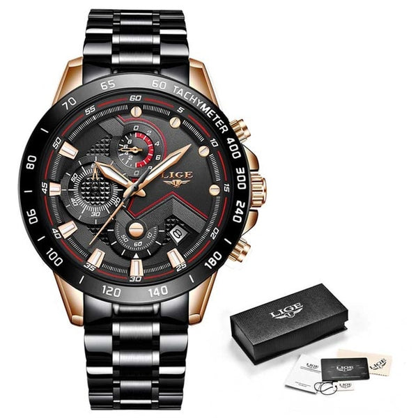 Mens Top Brand Luxury Chronograph Quartz Watch