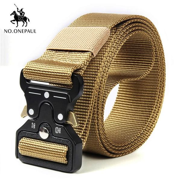 Mens Military High Quality Nylon Tactical Training Belt, Multifunctional