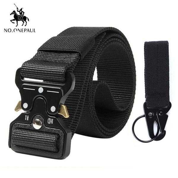 Mens Military High Quality Nylon Tactical Training Belt, Multifunctional