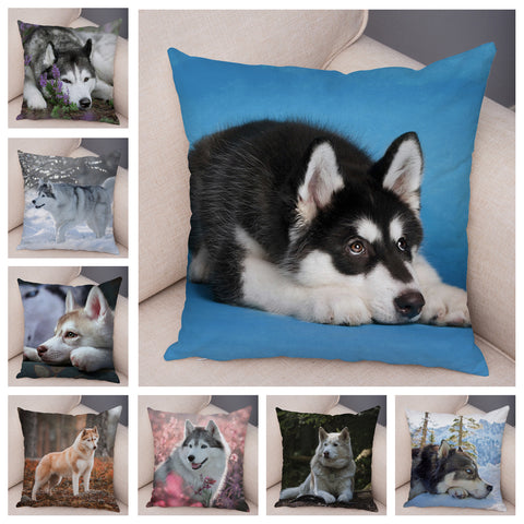 Siberian Husky Pillow Covers Super Soft 45*45cm