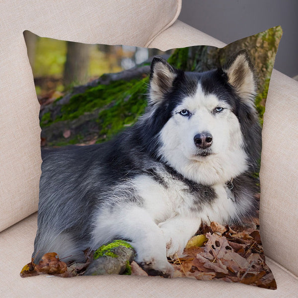 Siberian Husky Pillow Covers Super Soft 45*45cm