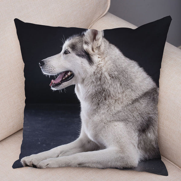 Siberian Husky Pillow Covers Super Soft 45*45cm