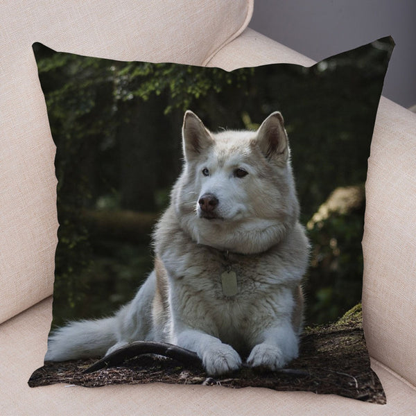 Siberian Husky Pillow Covers Super Soft 45*45cm