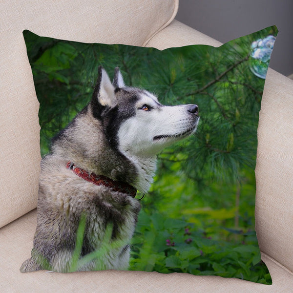 Siberian Husky Pillow Covers Super Soft 45*45cm