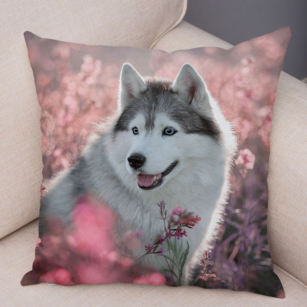 Siberian Husky Pillow Covers Super Soft 45*45cm