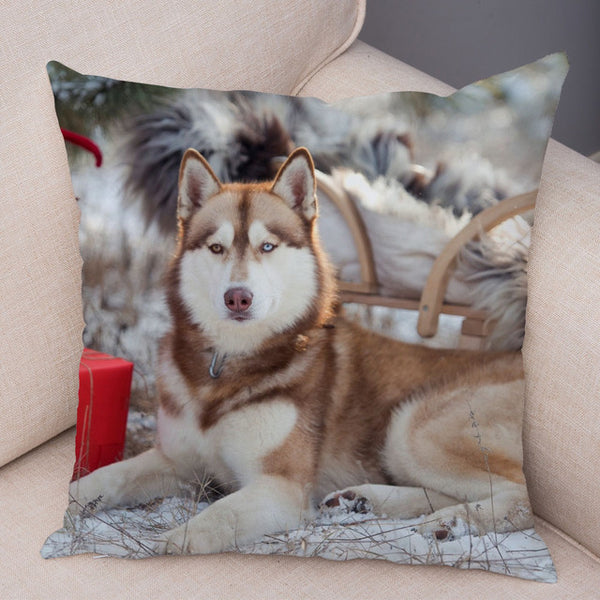 Siberian Husky Pillow Covers Super Soft 45*45cm